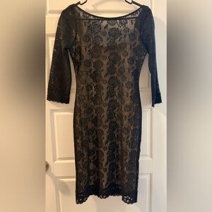Elegant Black Lace Dress